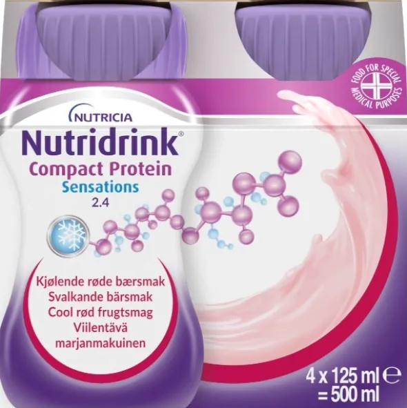 Nutridrink Compact Protein Sensations cool rød frugt