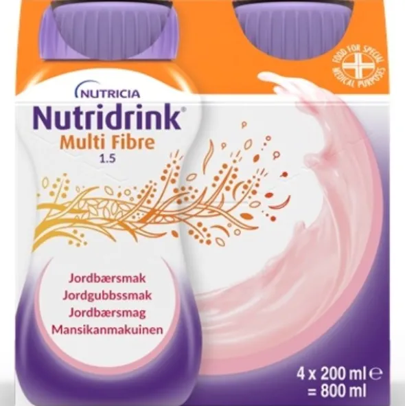 Nutridrink Multi Fibre jordbær