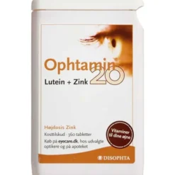Ophtamin 20 lutein + zink tabletter