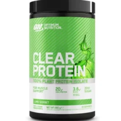Optimum Nutrition clear protein 100% plant protein isolate lime sorbet