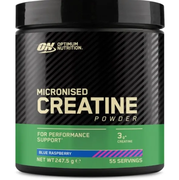 Optimum Nutrition micronised creatine powder blue raspberry