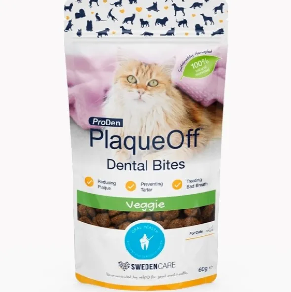 ProDen plaqueoff dental bites cat veggie