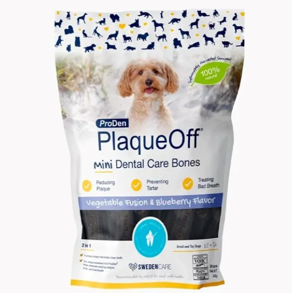 ProDen plaqueoff mini dental bones blueberry
