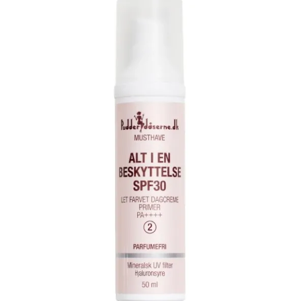 Pudderdåserne alt-i-en beskyttelse SPF30