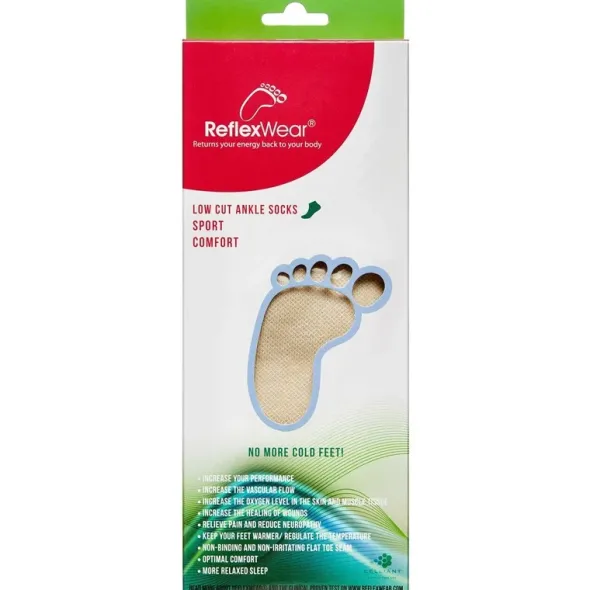 ReflexWear ankelstrømpe natur str. 43-46