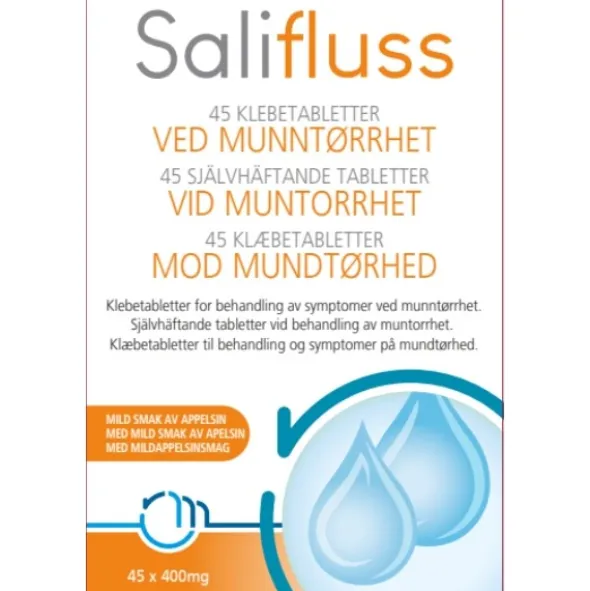 Salifluss klæbetabletter appelsin