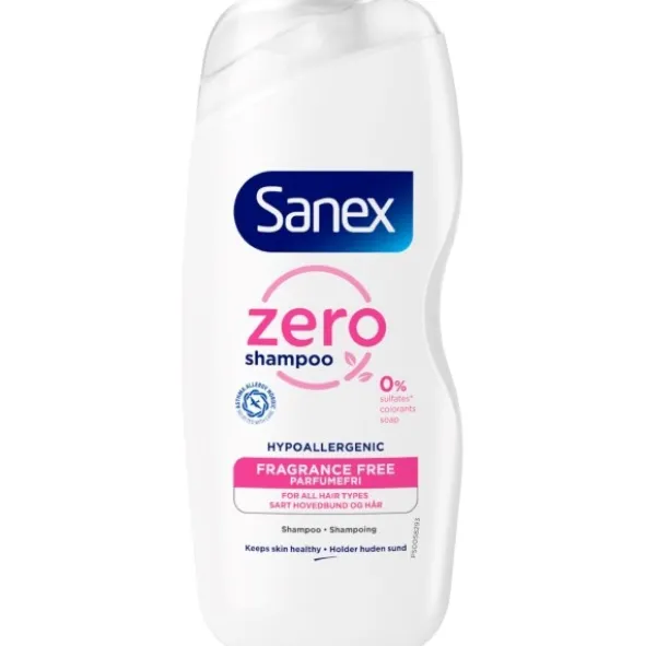 Sanex zero% shampoo