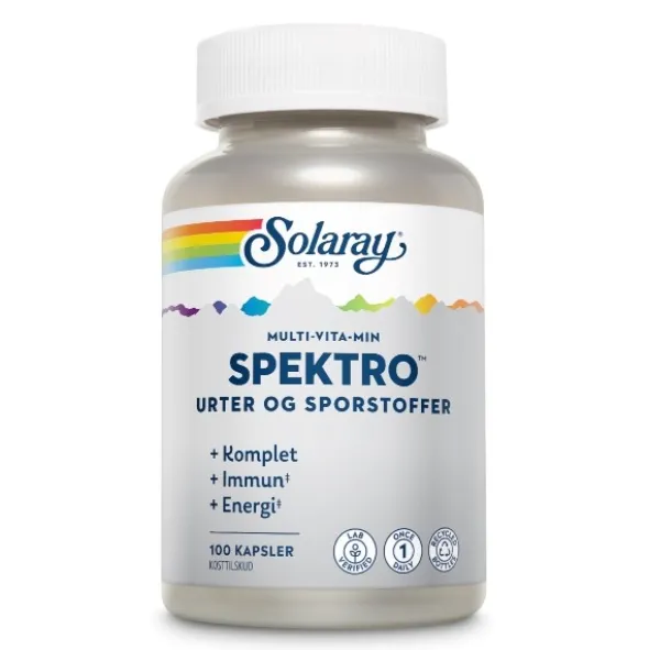 Solaray spektro multi-vita-min urter og sporstoffer