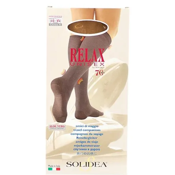 Solidea relax knæ unisex 70d camel s