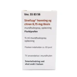 Strefzap mundspray med honning og citron