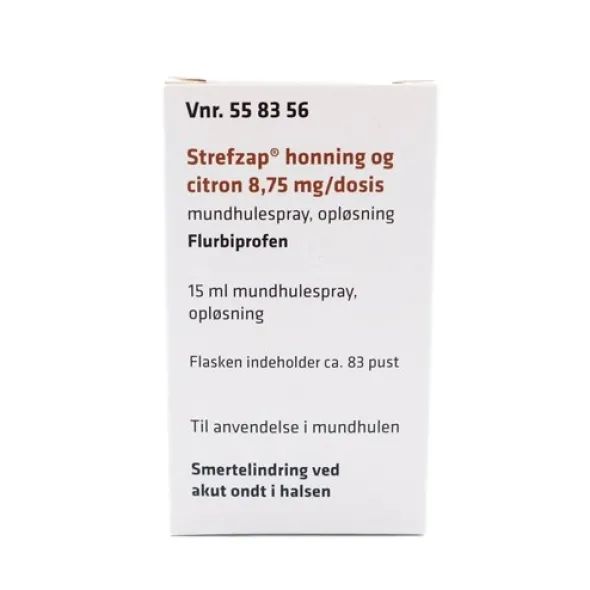 Strefzap mundspray med honning og citron