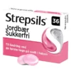 Strepsils jordbær sukkerfri