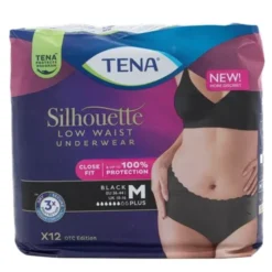 TENA Silhouette plus sort str. M