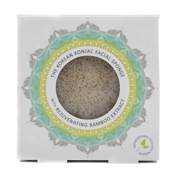 The Korean Konjac Facial Sponge bamboo