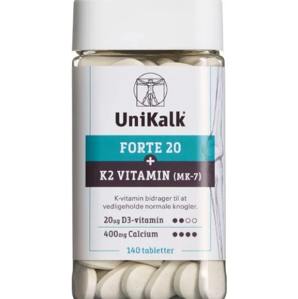 UniKalk Forte 20 + K2 vitamin