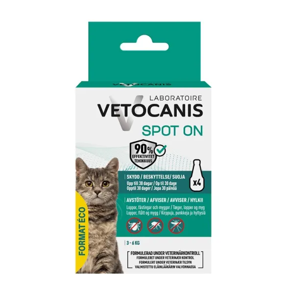 Vetocanis anti-parasit spot on kat 3-6 kg economy