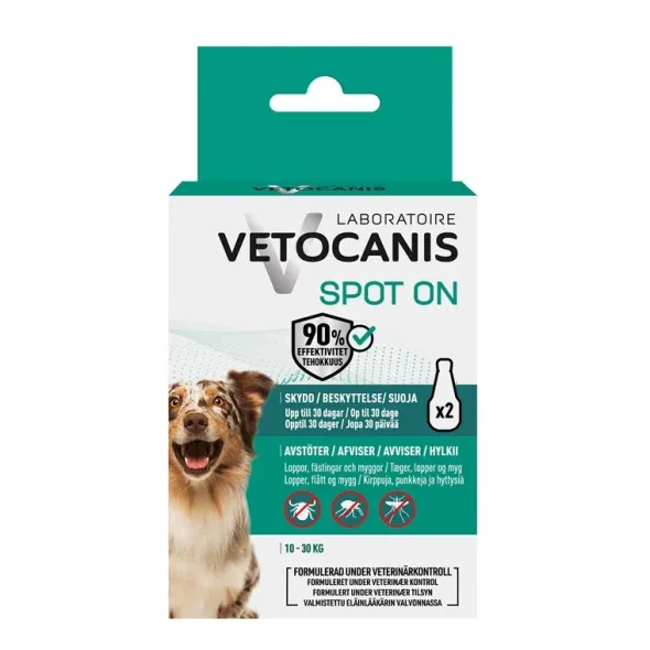 Vetocanis anti-parasit spot on hund 10-30 kg