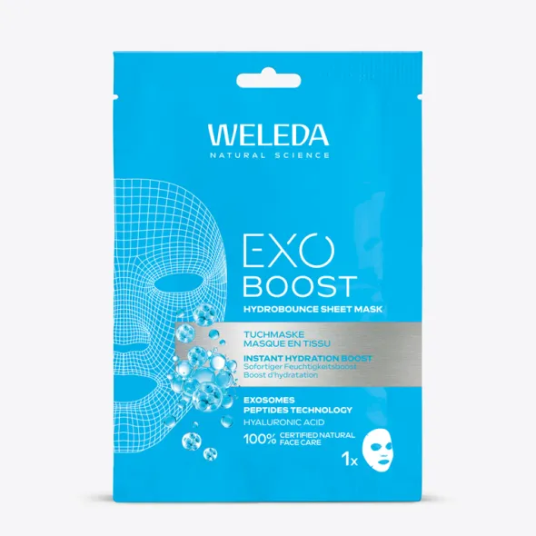 Weleda Exo boost hydrobounce sheet mask