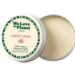 We Love The Planet deodorant balm sweet rose