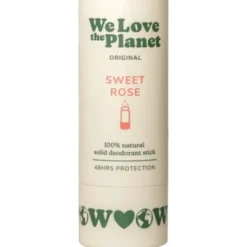 We Love The Planet deodorant stick sweet rose