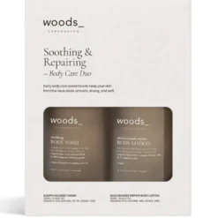 Woods Copenhagen soothing & repairing body care duo gaveæske