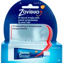 Zoviduo 5% creme aciclovir og hydrocortison