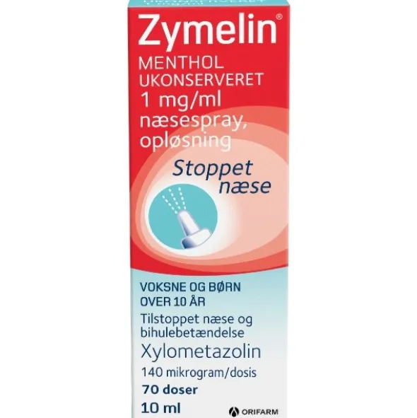 Zymelin menthol næsespray