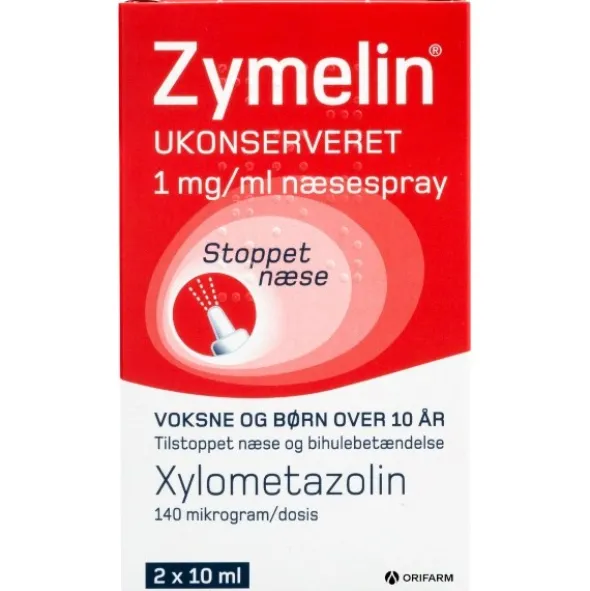 Zymelin næsespray 2 x 10 ml